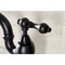 Kingston Brass Bridge Bathroom Faucet with Brass PopUp, Matte Black KS7970AL - alternate 6